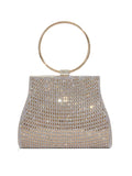 PU diamond bag magnetic buckle chain bag