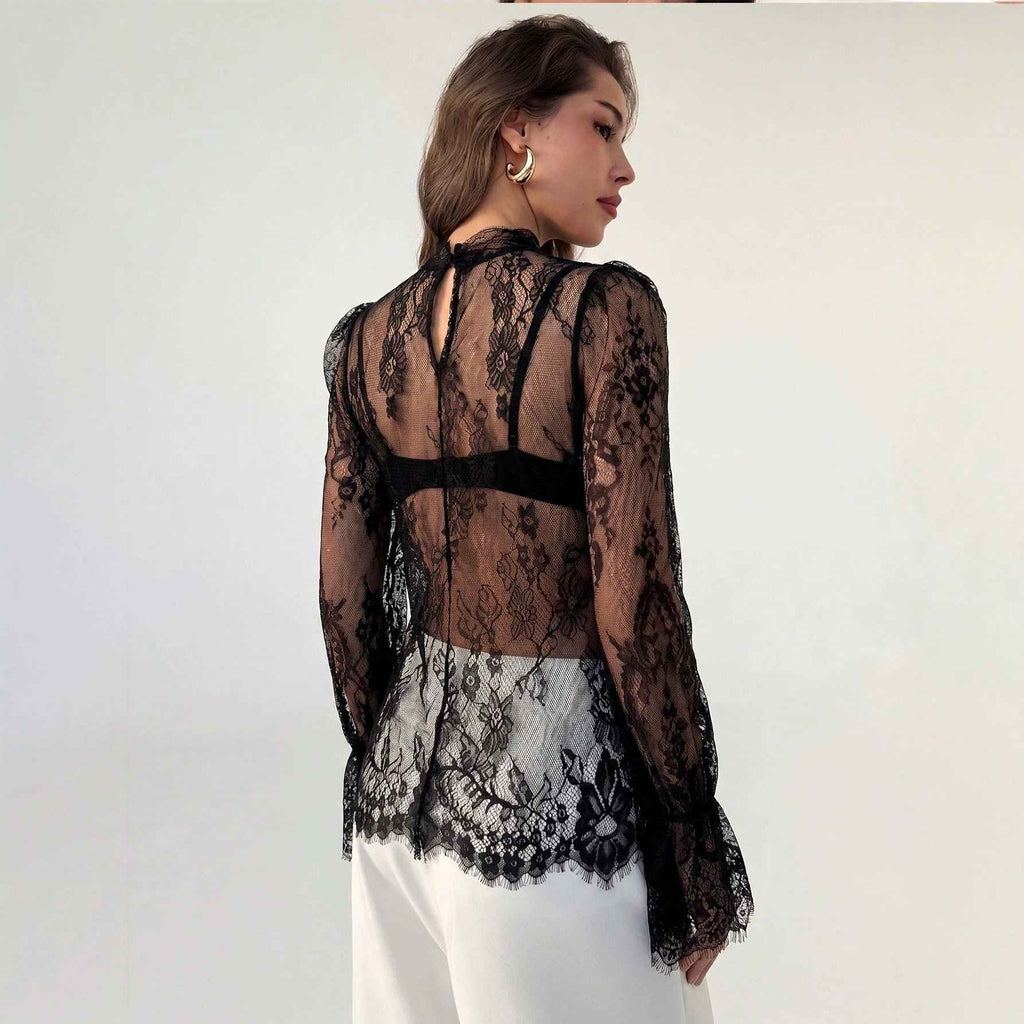 Lace long sleeved top - MODALIFE