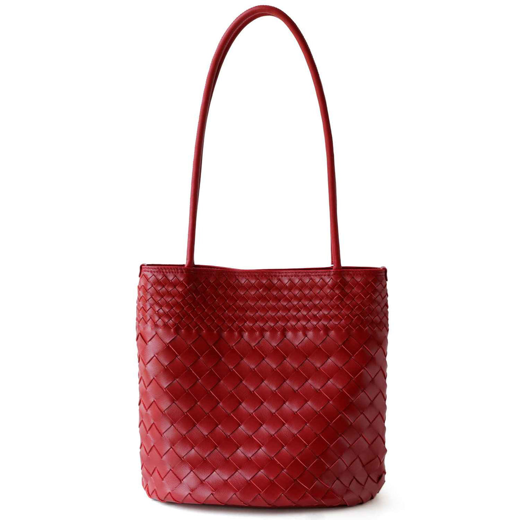Woven bucket bag single shoulder women's bag - MODALIFE