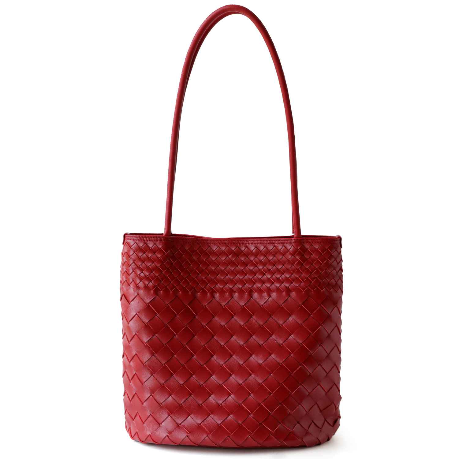 Woven bucket bag single shoulder women's bag - MODALIFE