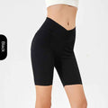 High-Waisted Denim Shorts for Women, Stretchy and Slimming, Casual Wear with Pockets, Fitness 5-Panel Cycling Pants - MODALIFE